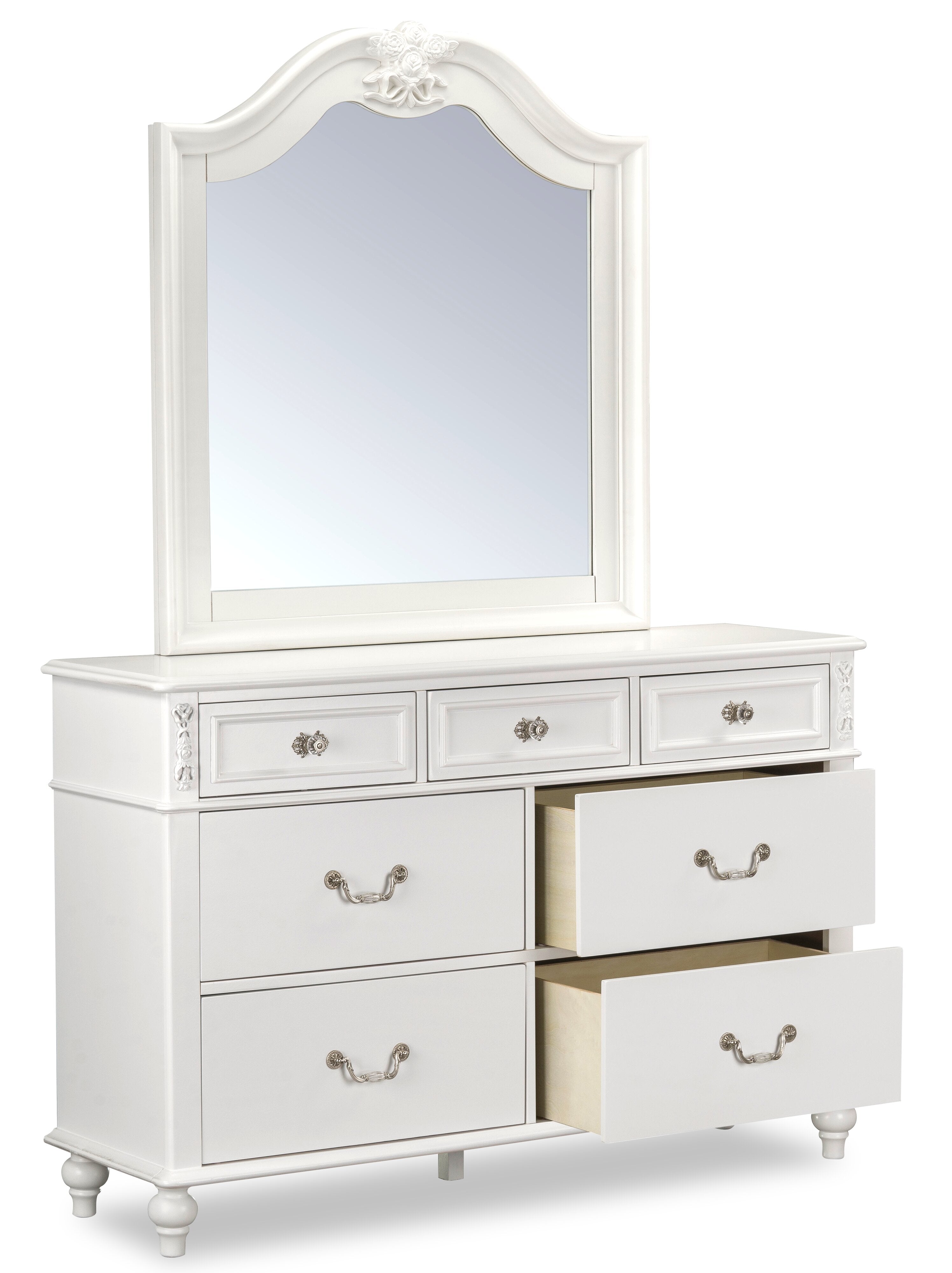 Livy 7-Drawer Dresser for Kids, 56"W - White | Commode Livy de 56 po (L) à 7 tiroirs pour enfants - blanche