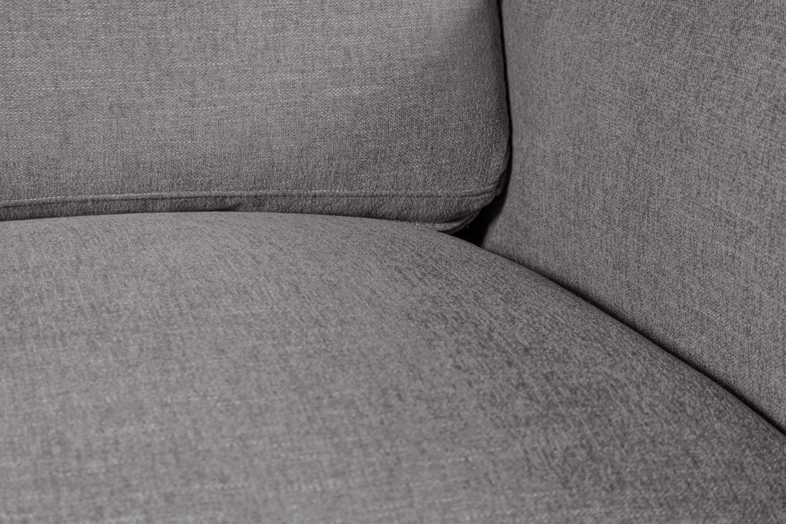 Kort & Co. Lotus 89" Chenille Fabric Sofa with Feather Down Cushions - Charcoal Grey | Sofa Lotus de Kort & Co. de 89 po en tissu de chenille avec coussins en duvet et plumes - gris anthracite