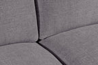 Kort & Co. Lotus 89" Chenille Fabric Sofa with Feather Down Cushions - Charcoal Grey | Sofa Lotus de Kort & Co. de 89 po en tissu de chenille avec coussins en duvet et plumes - gris anthracite