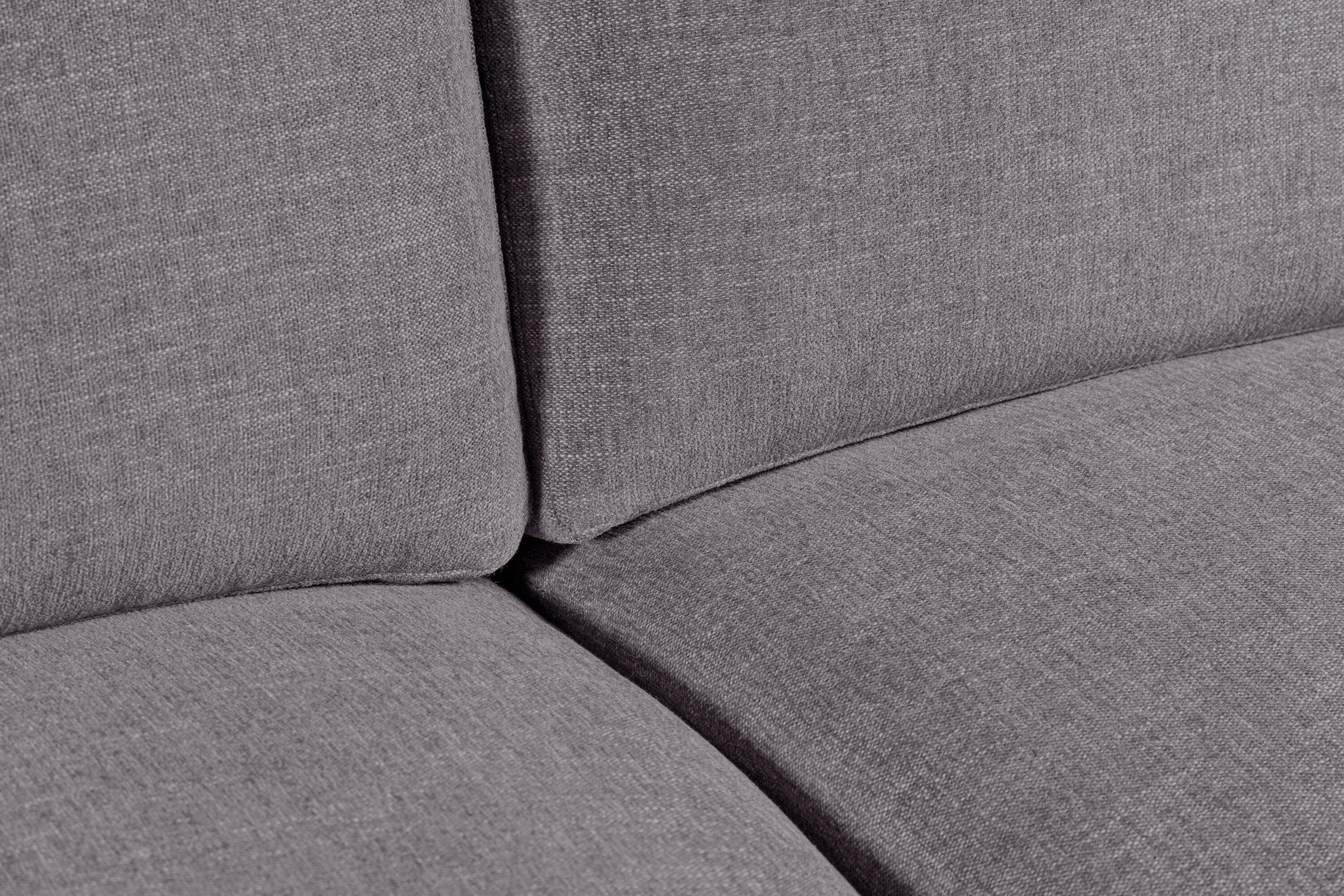 Kort & Co. Lotus 89" Chenille Fabric Sofa with Feather Down Cushions - Charcoal Grey | Sofa Lotus de Kort & Co. de 89 po en tissu de chenille avec coussins en duvet et plumes - gris anthracite