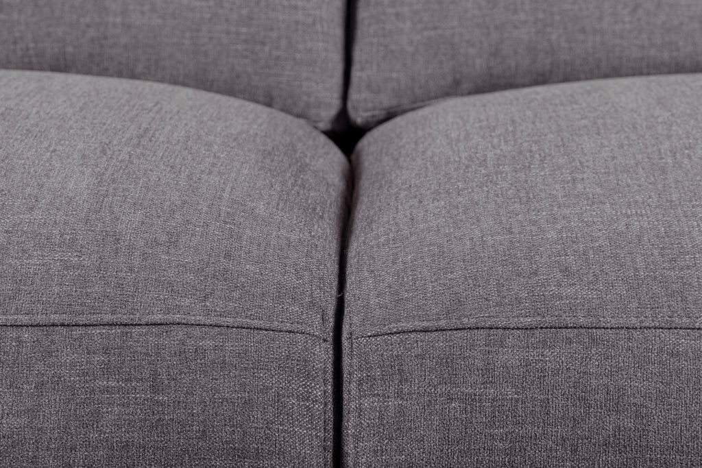 Kort & Co. Lotus 89" Chenille Fabric Sofa with Feather Down Cushions - Charcoal Grey | Sofa Lotus de Kort & Co. de 89 po en tissu de chenille avec coussins en duvet et plumes - gris anthracite