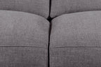 Kort & Co. Lotus 89" Chenille Fabric Sofa with Feather Down Cushions - Charcoal Grey | Sofa Lotus de Kort & Co. de 89 po en tissu de chenille avec coussins en duvet et plumes - gris anthracite