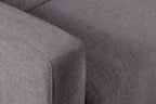 Kort & Co. Lotus 89" Chenille Fabric Sofa with Feather Down Cushions - Charcoal Grey | Sofa Lotus de Kort & Co. de 89 po en tissu de chenille avec coussins en duvet et plumes - gris anthracite