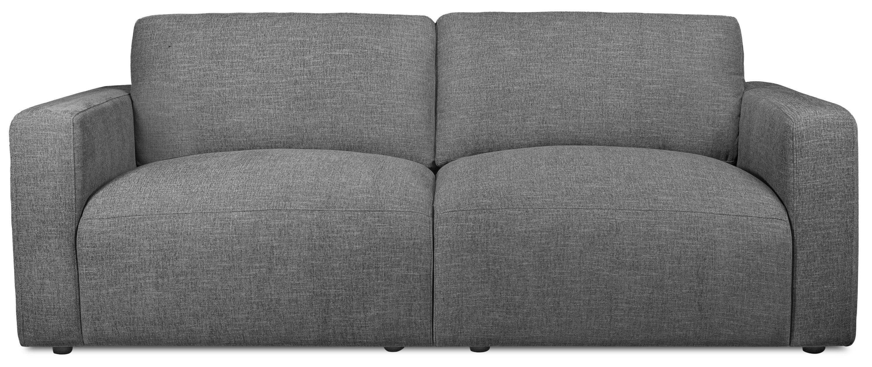 Kort & Co. Lotus 89" Chenille Fabric Sofa with Feather Down Cushions - Charcoal Grey | Sofa Lotus de Kort & Co. de 89 po en tissu de chenille avec coussins en duvet et plumes - gris anthracite