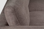 Kort & Co. Lotus 89" Chenille Fabric Sofa with Feather Down Cushions - Coffee Brown | Sofa Lotus de Kort & Co. de 89 po en tissu de chenille avec coussins en duvet et plumes - brun café