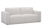 Kort & Co. Lotus 89" Chenille Fabric Sofa with Feather Down Cushions - Linen Grey | Sofa Lotus de Kort & Co. de 89 po en tissu de chenille avec coussins en duvet et plumes - gris lin