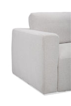 Kort & Co. Lotus 89" Chenille Fabric Sofa with Feather Down Cushions - Linen Grey | Sofa Lotus de Kort & Co. de 89 po en tissu de chenille avec coussins en duvet et plumes - gris lin