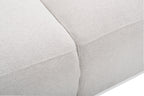 Kort & Co. Lotus 89" Chenille Fabric Sofa with Feather Down Cushions - Linen Grey | Sofa Lotus de Kort & Co. de 89 po en tissu de chenille avec coussins en duvet et plumes - gris lin