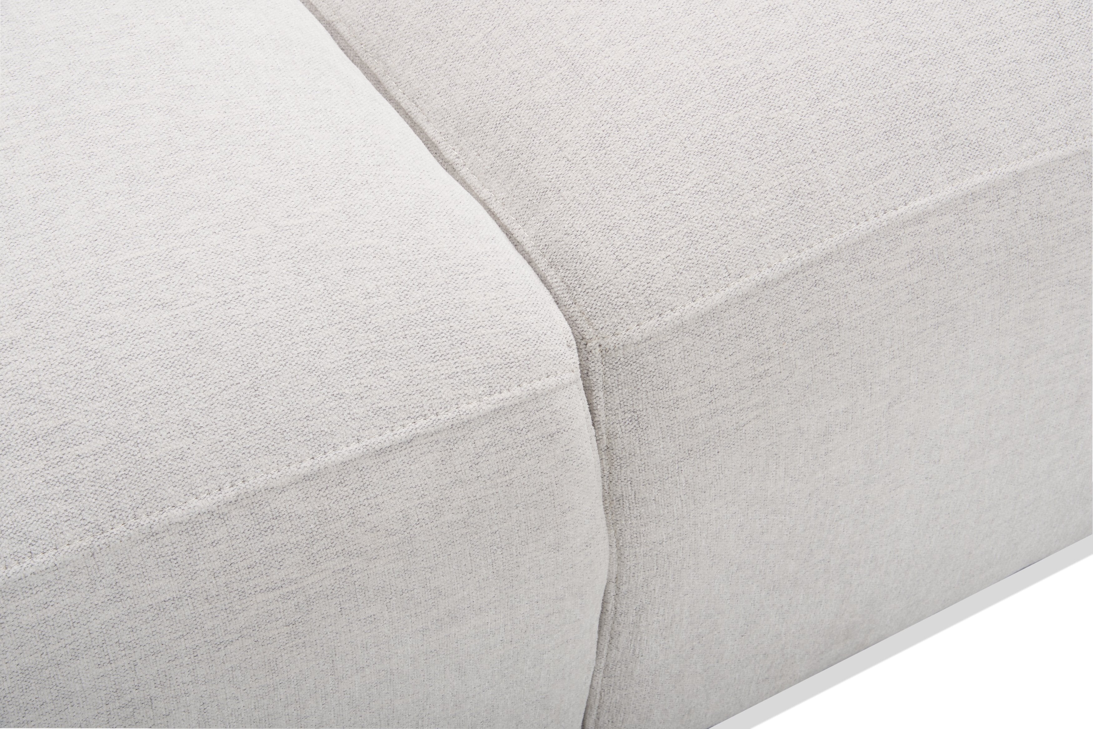 Kort & Co. Lotus 89" Chenille Fabric Sofa with Feather Down Cushions - Linen Grey | Sofa Lotus de Kort & Co. de 89 po en tissu de chenille avec coussins en duvet et plumes - gris lin