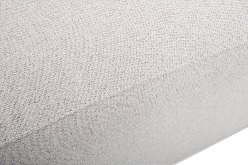 Kort & Co. Lotus 89" Chenille Fabric Sofa with Feather Down Cushions - Linen Grey | Sofa Lotus de Kort & Co. de 89 po en tissu de chenille avec coussins en duvet et plumes - gris lin