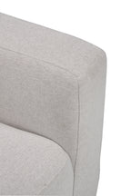 Kort & Co. Lotus 89" Chenille Fabric Sofa with Feather Down Cushions - Linen Grey | Sofa Lotus de Kort & Co. de 89 po en tissu de chenille avec coussins en duvet et plumes - gris lin