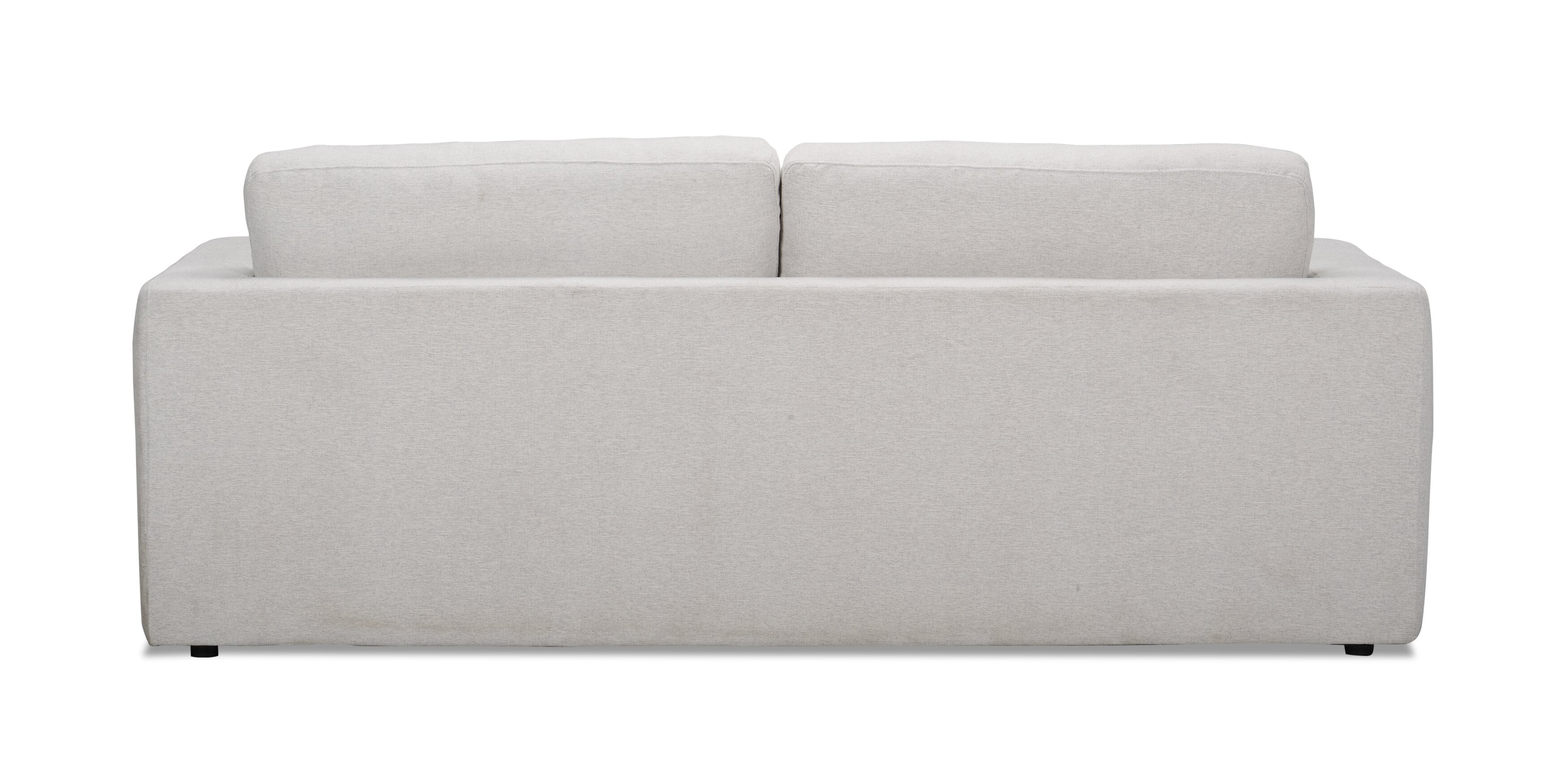Kort & Co. Lotus 89" Chenille Fabric Sofa with Feather Down Cushions - Linen Grey | Sofa Lotus de Kort & Co. de 89 po en tissu de chenille avec coussins en duvet et plumes - gris lin