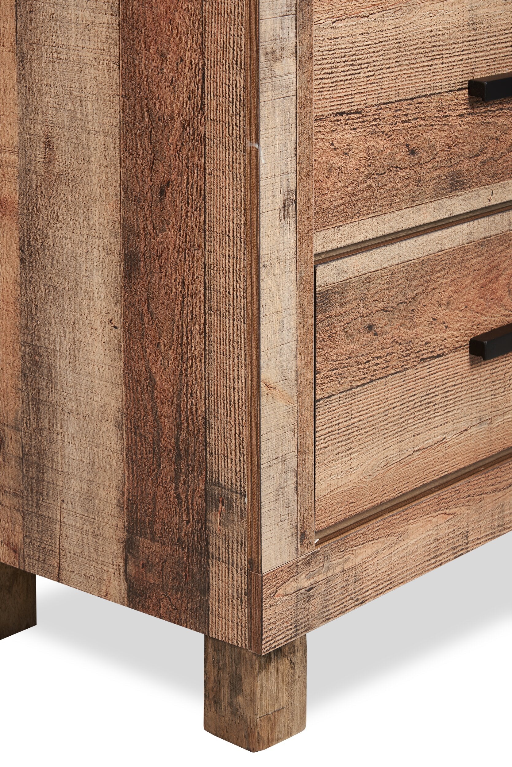 Mojave Bedroom 6-Drawer Dresser, 57.4"W x 37.8"H, Rustic - Natural Brown | Commode rustique Mojave de 57,4 po (L) x 37,8 po (H) à 6 tiroirs pour la chambre à coucher - brun naturel