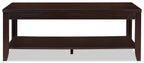 Aspen 47.3" Traditional 3-Pack Coffee + 2 End Tables - Espresso Brown |Ensemble 3 tables traditionnelles Aspen de 47,3 po (table à café et 2 tables de bout) - brun espresso