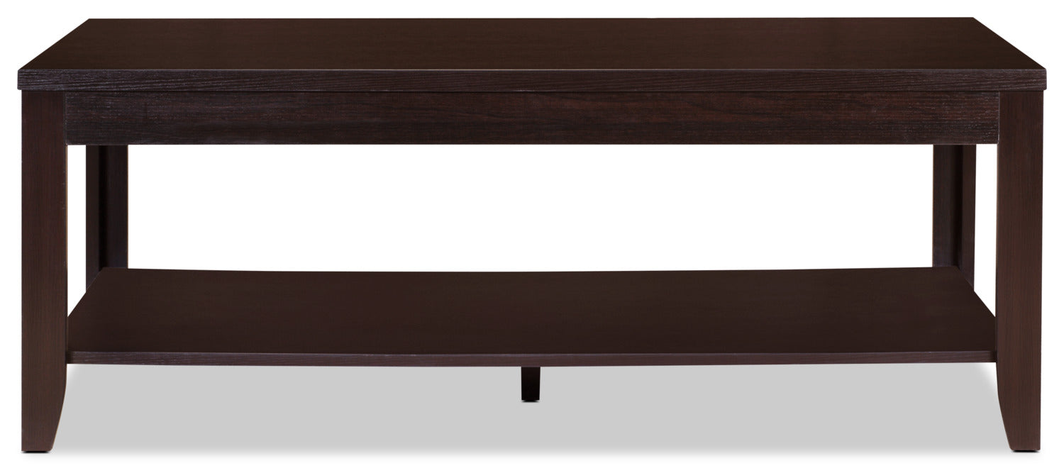 Aspen 47.3" Traditional 3-Pack Coffee + 2 End Tables - Espresso Brown |Ensemble 3 tables traditionnelles Aspen de 47,3 po (table à café et 2 tables de bout) - brun espresso