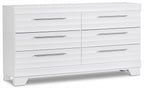 Olivia Bedroom 6-Drawer Dresser, 61.3"W x 32.8"H, Made in Canada - White | Commode Olivia de 61,3 po (L) x 32,8 po (H) à 6 tiroirs pour la chambre à coucher, fabriquée au Canada - blanche