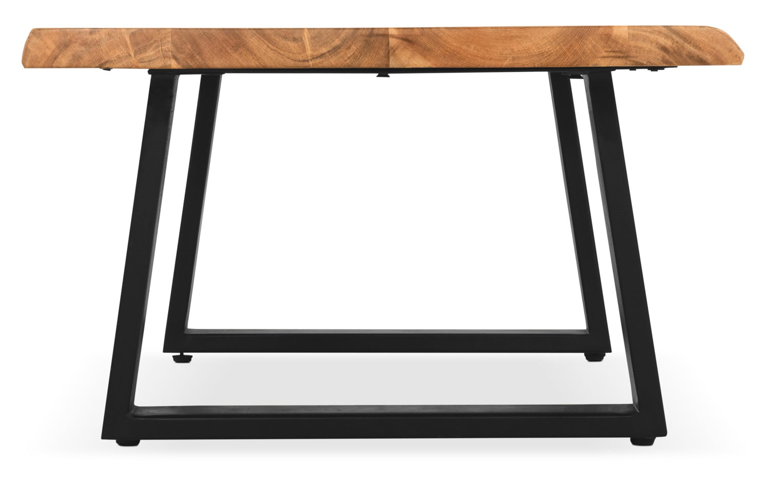Agra 45" Rustic Coffee Table - Brown and Black with Iron Legs|Table à café rustique Agra de 45 po - brune et noire avec pattes en fer