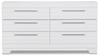 Olivia Bedroom 6-Drawer Dresser, 61.3"W x 32.8"H, Made in Canada - White | Commode Olivia de 61,3 po (L) x 32,8 po (H) à 6 tiroirs pour la chambre à coucher, fabriquée au Canada - blanche