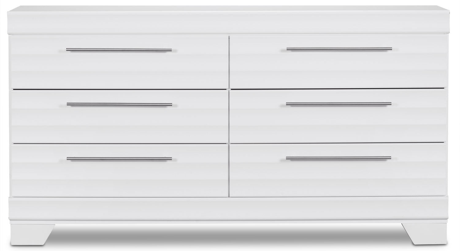 Olivia Bedroom 6-Drawer Dresser, 61.3"W x 32.8"H, Made in Canada - White | Commode Olivia de 61,3 po (L) x 32,8 po (H) à 6 tiroirs pour la chambre à coucher, fabriquée au Canada - blanche