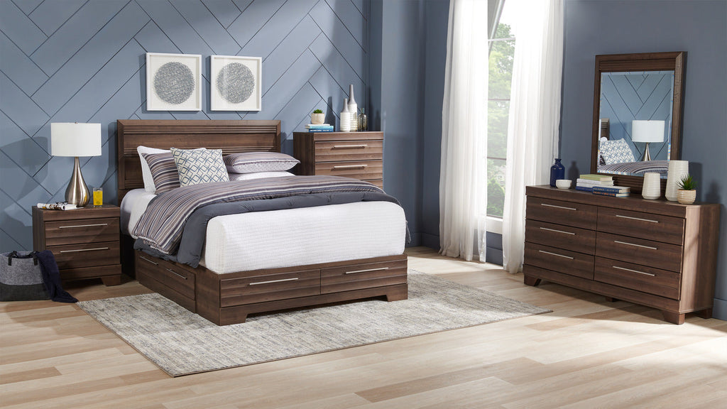 Olivia Bedroom 6-Drawer Dresser, 61.3"W x 32.8"H, Made in Canada - Grey | Commode Olivia de 61,3 po (L) x 32,8 po (H) à 6 tiroirs pour la chambre à coucher, fabriquée au Canada - grise