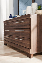 Olivia Bedroom 6-Drawer Dresser, 61.3"W x 32.8"H, Made in Canada - Grey | Commode Olivia de 61,3 po (L) x 32,8 po (H) à 6 tiroirs pour la chambre à coucher, fabriquée au Canada - grise