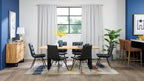 Oskar Dining Table, Acacia Wood & Metal, 79"W - Natural & Black | Table de salle à manger Oskar de 79 po (L) en acacia et métal - naturelle et noire