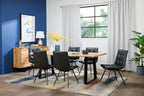 Oskar Dining Table, Acacia Wood & Metal, 79"W - Natural & Black | Table de salle à manger Oskar de 79 po (L) en acacia et métal - naturelle et noire