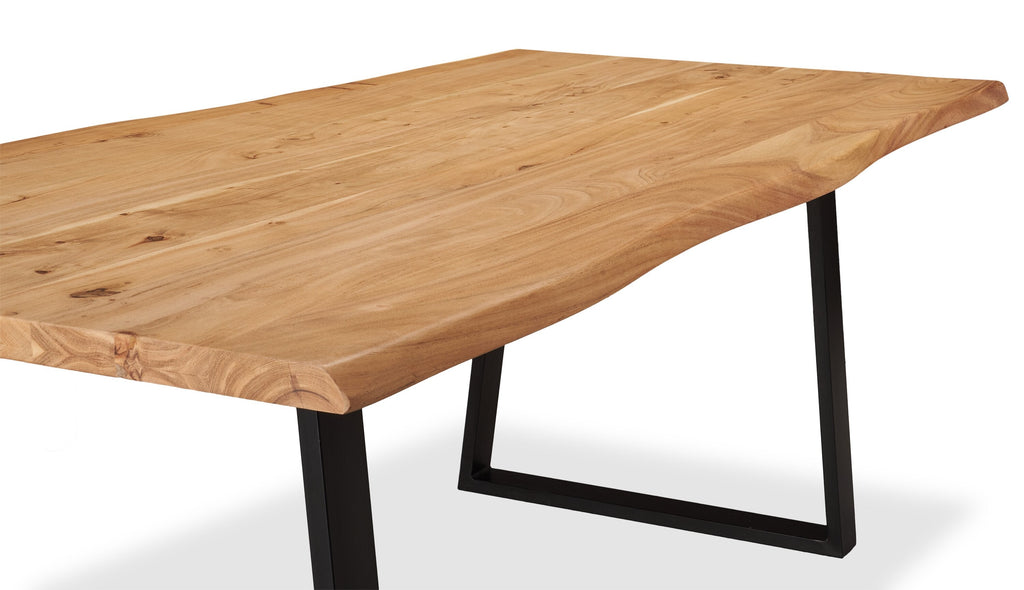 Oskar Dining Table, Acacia Wood & Metal, 79"W - Natural & Black | Table de salle à manger Oskar de 79 po (L) en acacia et métal - naturelle et noire
