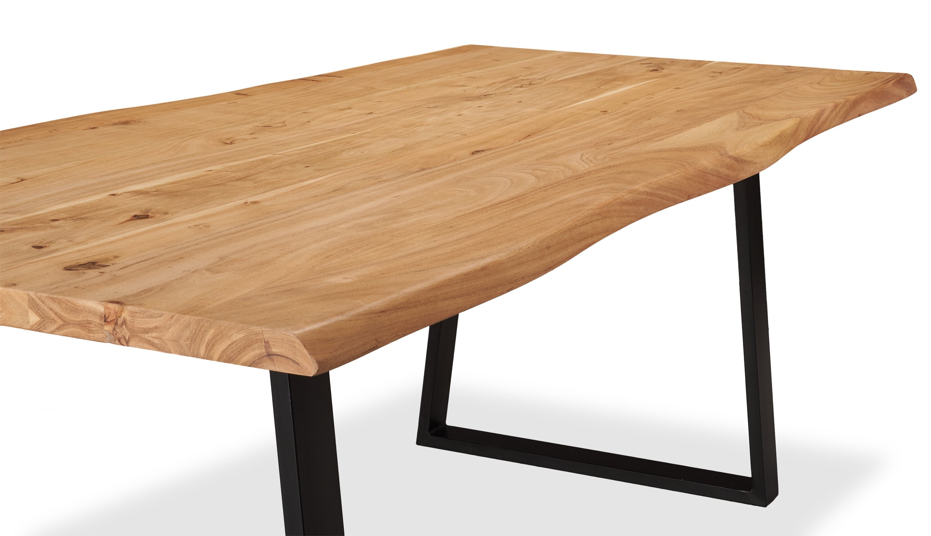 Oskar Dining Table, Acacia Wood & Metal, 79"W - Natural & Black | Table de salle à manger Oskar de 79 po (L) en acacia et métal - naturelle et noire