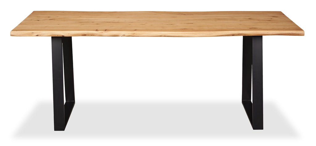 Oskar Dining Table, Acacia Wood & Metal, 79"W - Natural & Black | Table de salle à manger Oskar de 79 po (L) en acacia et métal - naturelle et noire