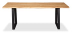 Oskar Dining Table, Acacia Wood & Metal, 79"W - Natural & Black | Table de salle à manger Oskar de 79 po (L) en acacia et métal - naturelle et noire