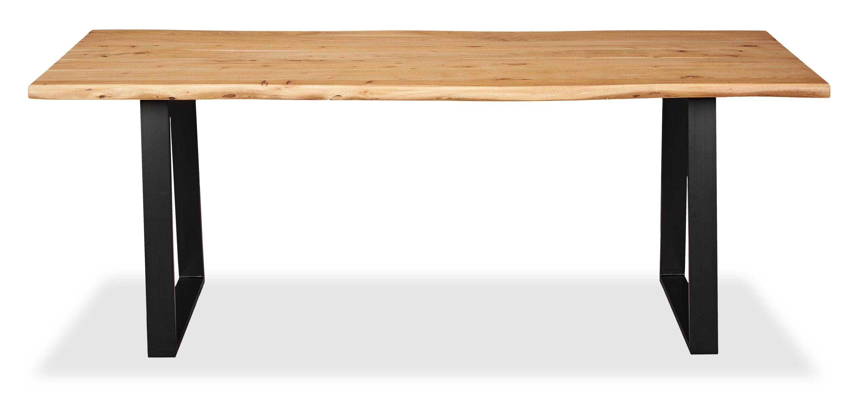 Oskar Dining Table, Acacia Wood & Metal, 79"W - Natural & Black | Table de salle à manger Oskar de 79 po (L) en acacia et métal - naturelle et noire