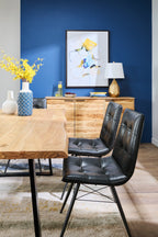 Oskar Dining Table, Acacia Wood & Metal, 79"W - Natural & Black | Table de salle à manger Oskar de 79 po (L) en acacia et métal - naturelle et noire