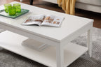 Aspen 47.3" Traditional 3-Pack Coffee + 2 End Tables - White | Ensemble 3 tables traditionnelles Aspen de 47,3 po (table à café et 2 tables de bout) - blanc