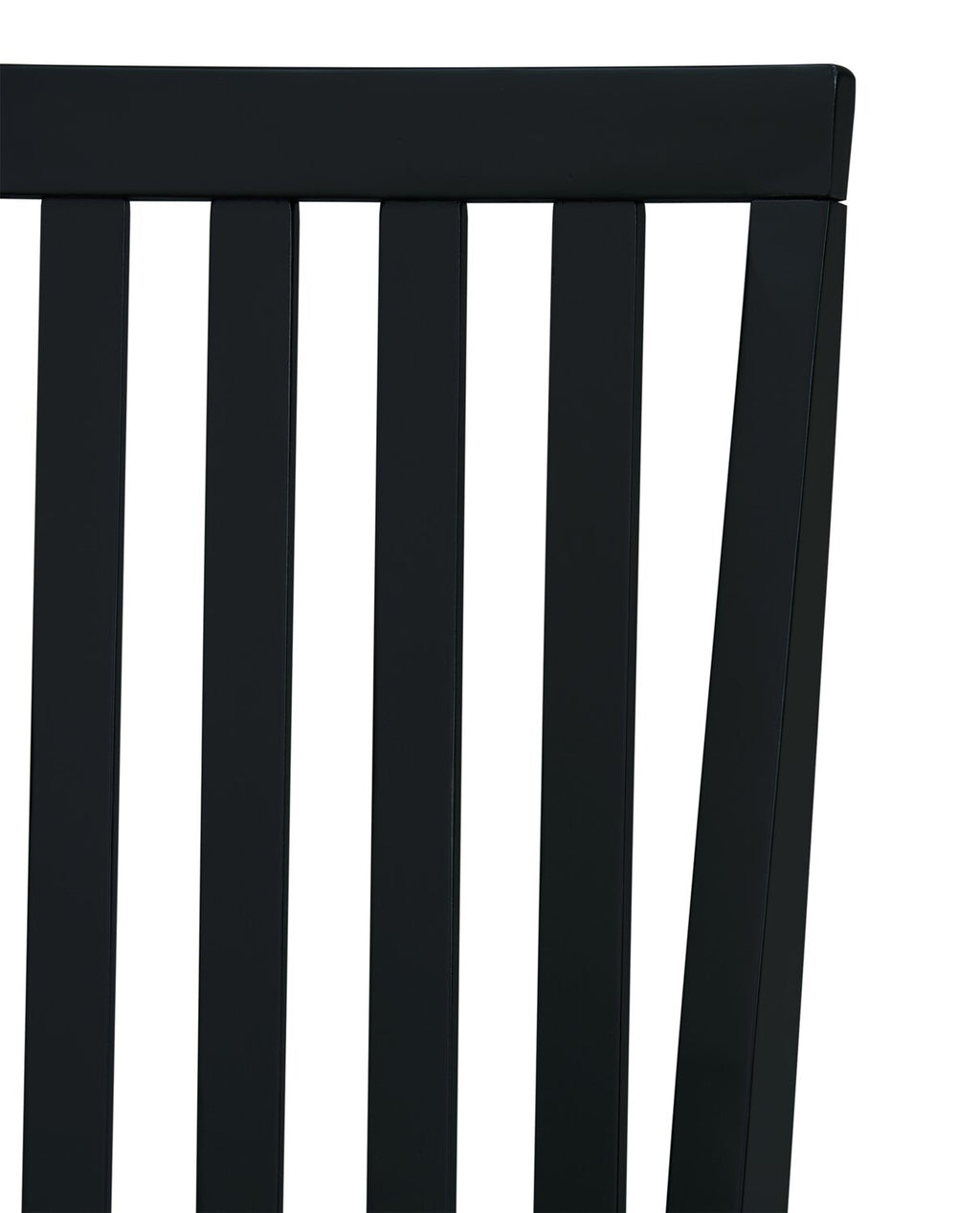 Bryn Dining Chair with Fabric Seat, Slat-Back - Black | Chaise de salle à manger Bryn avec siège en tissu, dossier à lattes - noire