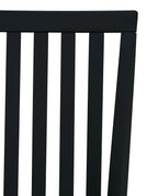 Bryn Dining Chair with Fabric Seat, Slat-Back - Black | Chaise de salle à manger Bryn avec siège en tissu, dossier à lattes - noire