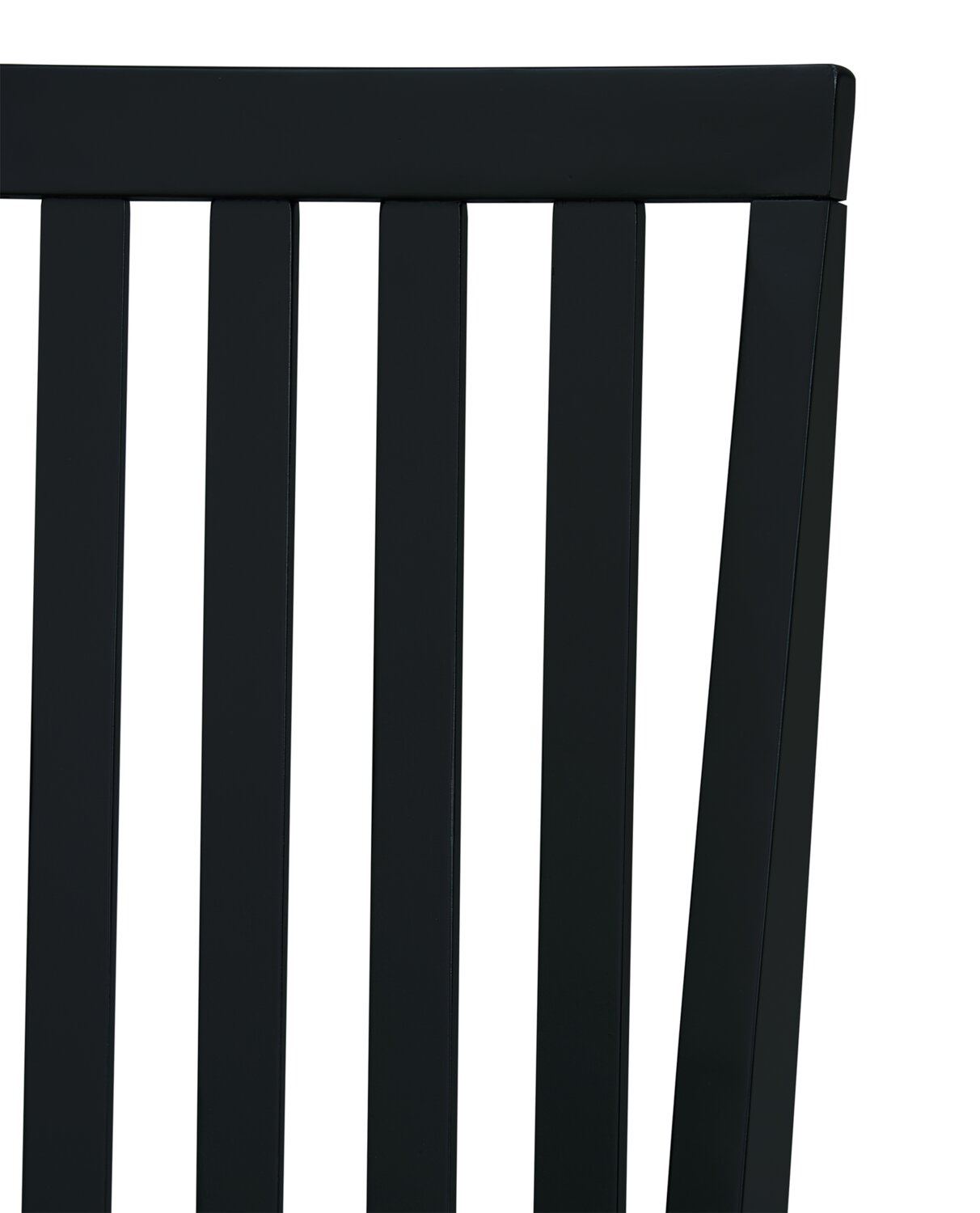 Bryn Dining Chair with Fabric Seat, Slat-Back - Black | Chaise de salle à manger Bryn avec siège en tissu, dossier à lattes - noire