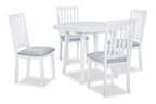 Bryn Drop-Leaf Dining Table, 42" Round - White | Table de salle à manger ronde Bryn de 42 po avec abattant - blanche