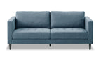 Metro 78" Fabric Sofa with Tufted Seat Cushions and Reversible Back Cushions - Denim Blue | Sofa Metro de 78 po en tissu avec coussins de siège capitonnés et coussins de dossier réversibles - bleu denim
