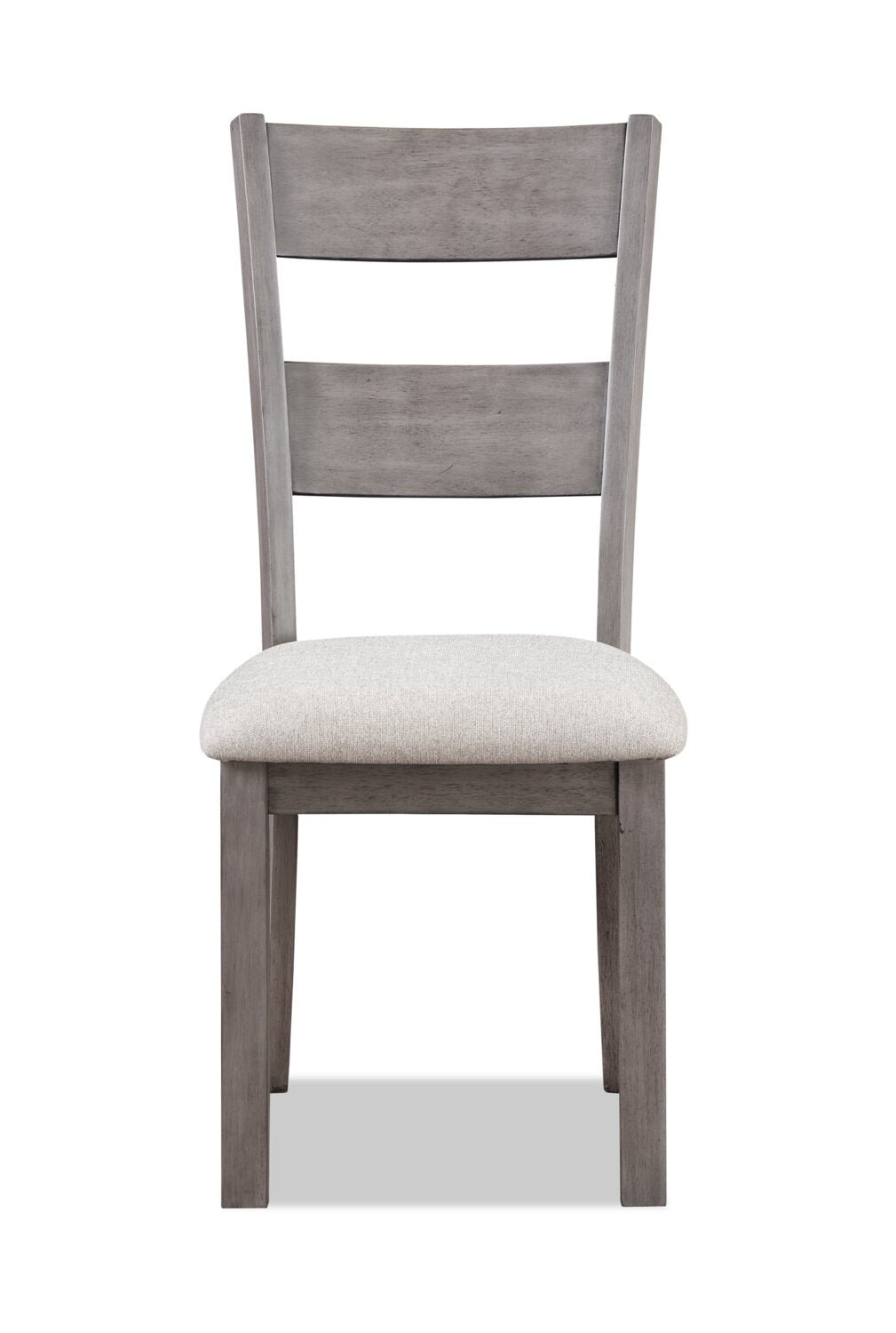 Krew Dining Chair with Polyester Fabric, Ladder-Back - Grey | Chaise de salle à manger Krew en tissu de polyester avec dossier en échelle - grise