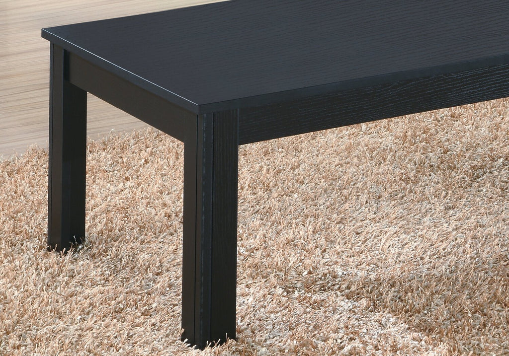 Kiana 44" Modern 3-Pack Coffee + 2 End Tables - Black |Ensemble 3 tables modernes Kiana de 44 po (table à café et 2 tables de bout) - noir