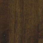 Woodland 23.4" Rustic Coffee Table - Brown Oak Finish with Metal Legs|Table à café rustique Woodland de 23,4 po - fini chêne brun avec pattes en métal