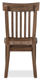 Cedar Dining Chair, Pine Wood, Slat Back - Brown | Chaise de salle à manger Cedar en pin avec dossier à lattes - brune
