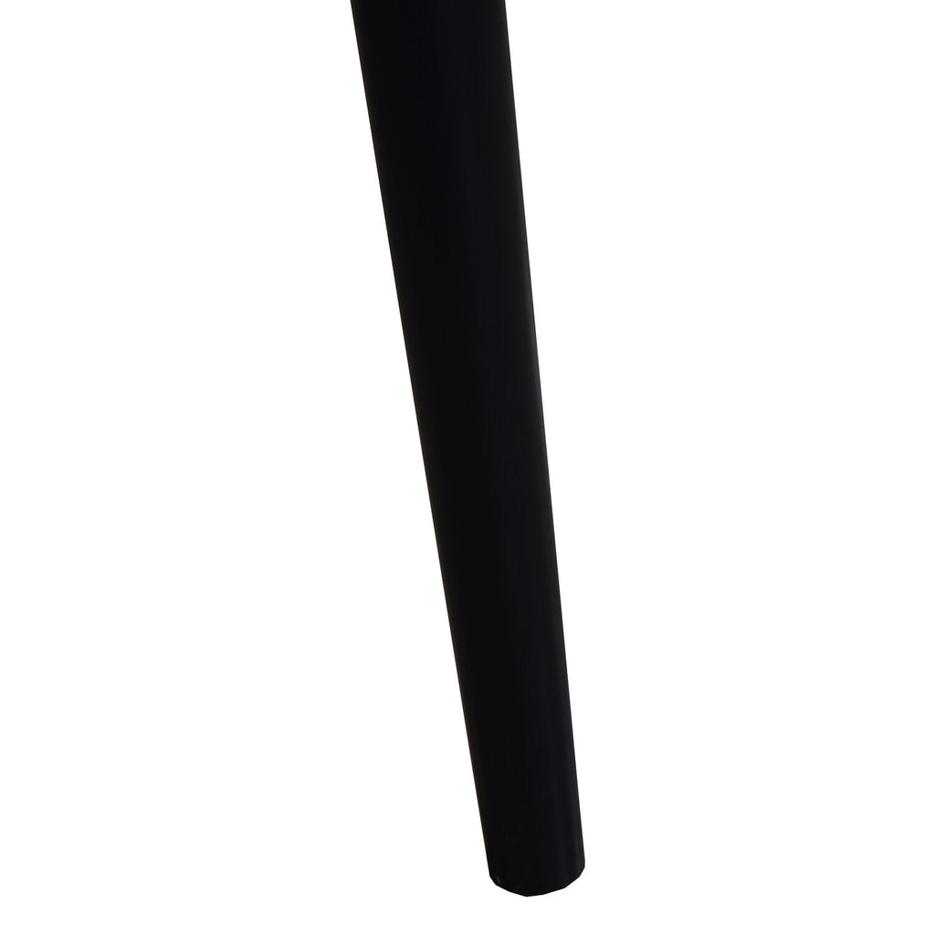 Astro Dining Chair with Curved Spindle-Back - Black | Chaise de salle à manger Astro avec dossier à barreaux en forme de fuseau courbé - noire