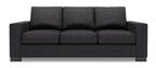Made in Canada Customizable Sofa Lab Track 85" Chenille Fabric Sofa with Track Arms - Luxury Charcoal Grey | Sofa Track de Sofa Lab de 85 po fabriqué au Canada en tissu de chenille avec accoudoirs rectilignes - gris Luxury Charcoal | TR102993