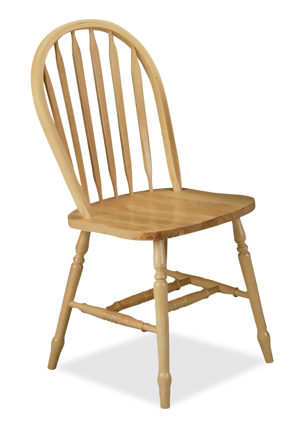 Hana Dining Chair, Wood, Slat-Back - Natural | Chaise de salle à manger Hana en bois avec dossier à lattes - naturelle