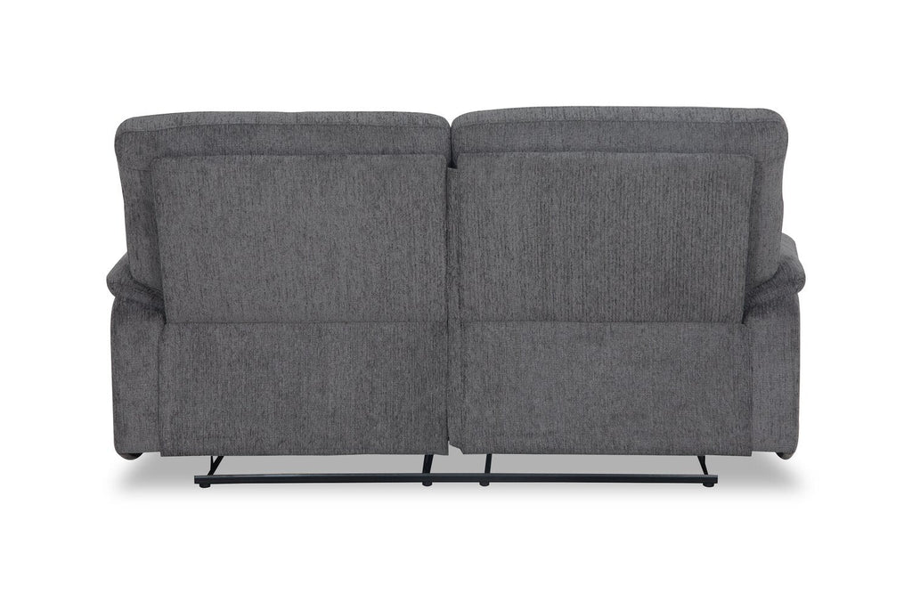 Brody 73.62" Chenille Fabric Reclining Sofa - Dark Grey | Sofa inclinable Brody de 73,62 po en tissu de chenille - gris foncé