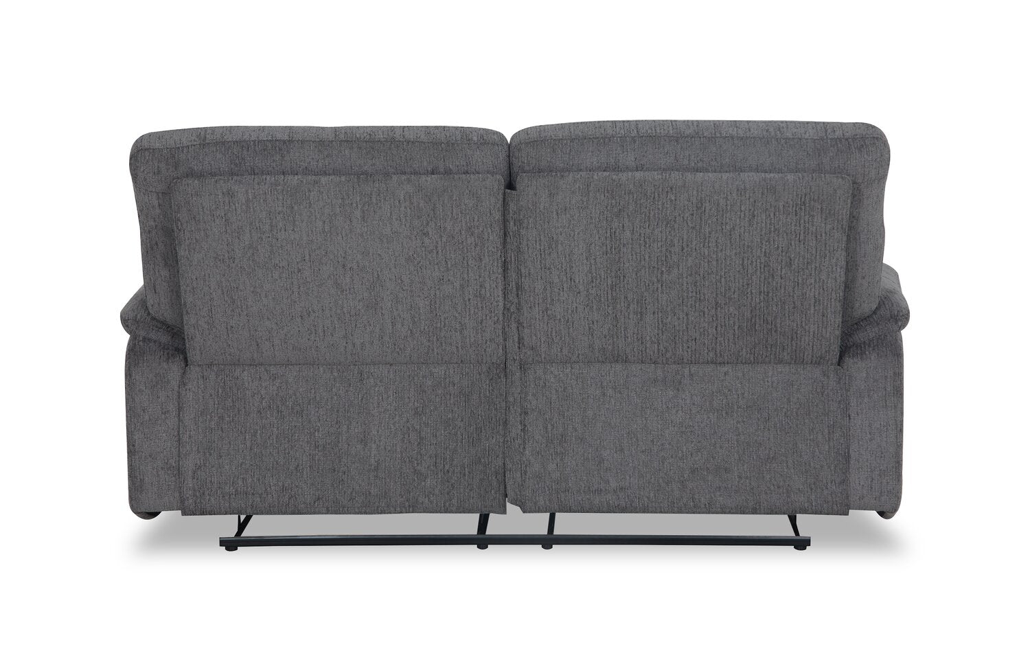 Brody 73.62" Chenille Fabric Reclining Sofa - Dark Grey | Sofa inclinable Brody de 73,62 po en tissu de chenille - gris foncé