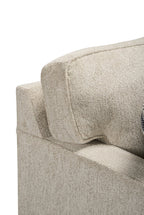 Made in Canada Lennox 83" Chenille Fabric Sofa with Reversible Cushions and Accent Pillows - Taupe | Sofa Lennox de 83 po fabriqué au Canada en tissu de chenille avec coussins réversibles et coussins décoratifs - taupe