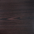 Savon  52.5" Modern S-shaped 3-Pack Coffee + 2 Ottomans with Storage and Shelf - Dark Walnut Wood and Chrome |Ensemble 3 articles modernes en forme de S Savon de 52,5 po (table à café et 2 poufs) avec rangement et tablette - bois noyer foncé et chrome